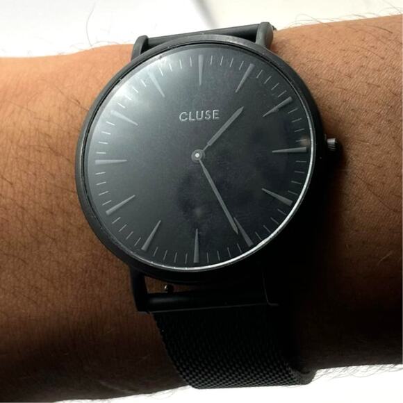 Retro Black Cluse Men's Watch - Picture 1 of 4